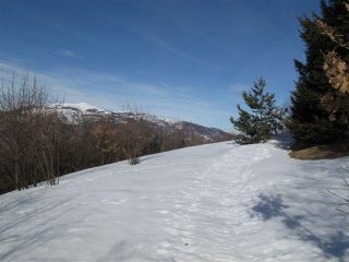 Verso la dorsale, a sinistra il Mindino