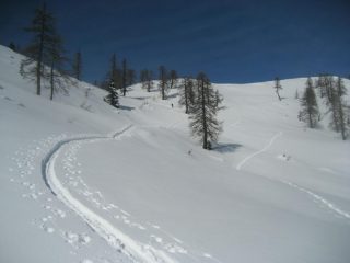 un tratto della salita
