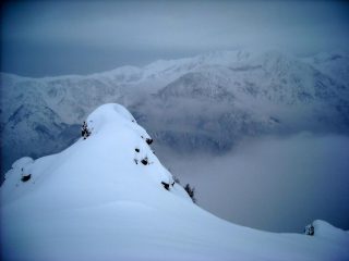 Panorama dalla cresta.