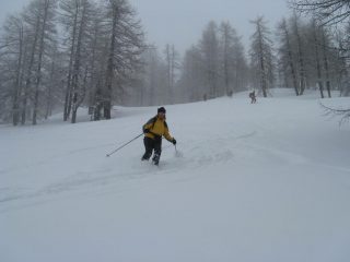 in discesa