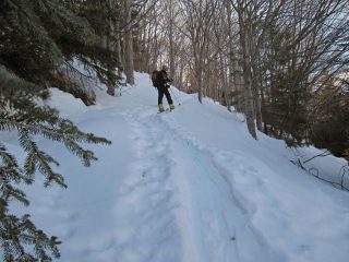 Il sentiero per il colle Arpione