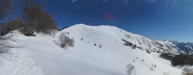 La Cresta che porta in cima dal colle Arpione