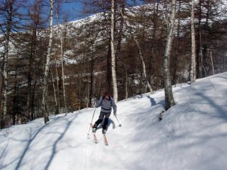 Carlo in discesa nella parte bassa