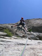 Secondo tiro , molto bello muretto di 5b