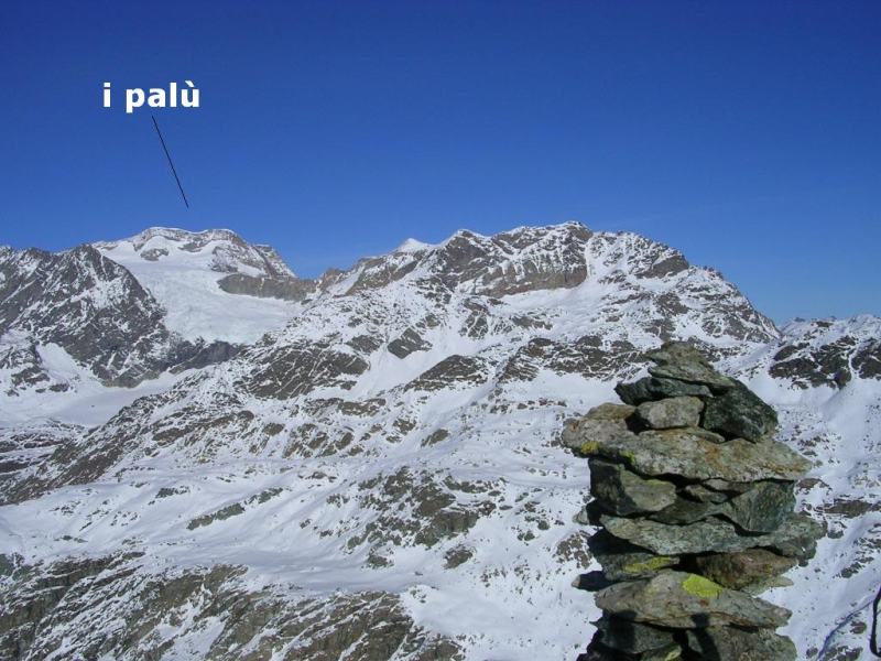 Piz Palù visto dal Pizzo di Campagneda