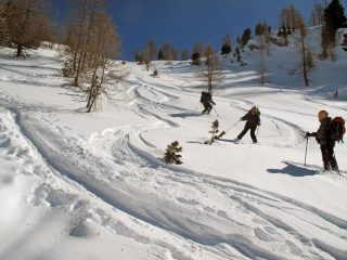 Discesa nella valletta