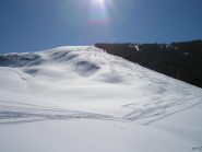 vetta e percorso discesa