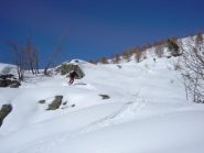 Più si scende più la neve si trasfroma in firn