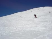 Discesa sul pendio molto ravanato