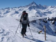 Evergreen Mario con il Monviso