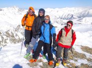 i compagni di gita sulla cima