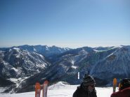 Parte alta dell'itinerario vista  dal M. Paraquerte-