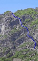 il paretone e la via