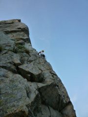 ultimo tiro della via dello spigolo.
