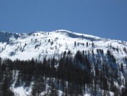la Fournier vista dal lago durante la discesa