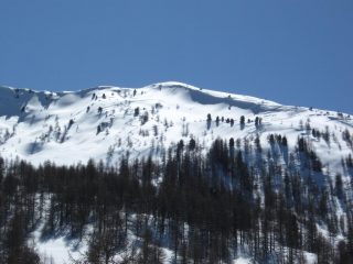 la Fournier vista dal lago durante la discesa