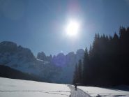 Vista dal lungo pianoro iniziale