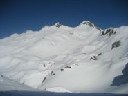 Il vallone -delle marmotte- del Corno Brunni (al centro della foto)