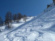 il ripido tratto terminale