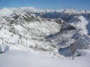 Il basso Vallone di Vercoche visto dal lago omonimo.