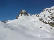 Discesa dal Colle Santana (2645m).