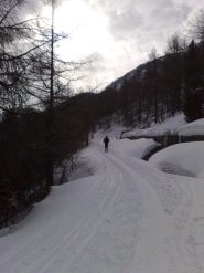 inizio salita con nuvole