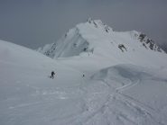 il traverso per poi iniziare a sx la discesa su kalkstein