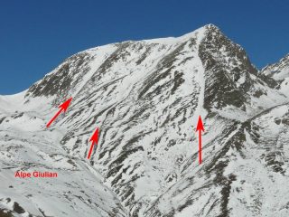 I canalini del Peigrò (23 gennaio 2008)