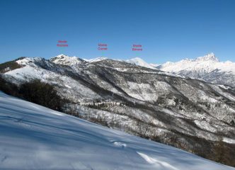 Itinerario visto dal monte San Bernardo