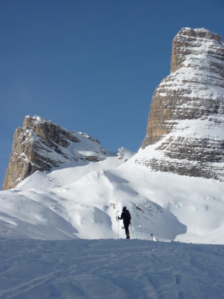 la meta il cornetto coperto di neve in centro