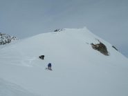 pausa appena sotto alla vetta
