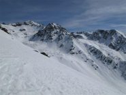 Uno sguardo verso la zona del Tenibres e lo Chemin de l'Energie
