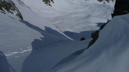 Il canale visto dal colletto