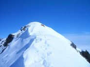la  cresta verso la cima
