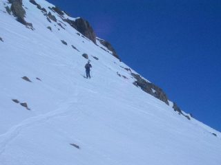 Inizio discesa al sole