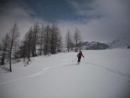 in uscita dal vallone superiore