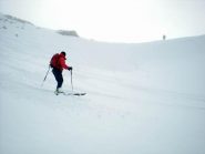 Scendendo dall'insellatura della Cresta Ovest del Gran Miuls