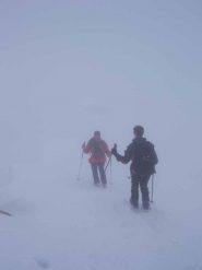 discesa dalla cima