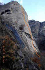 La via vista dal sentiero