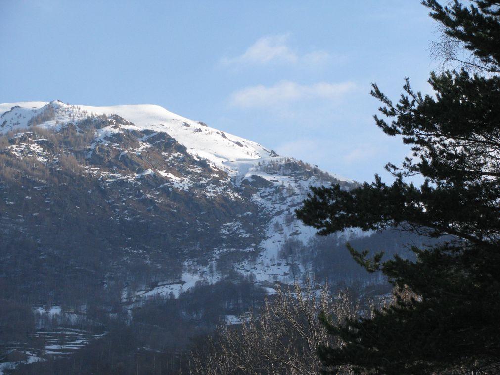 Zoom su Punta Cressa dalla partenza