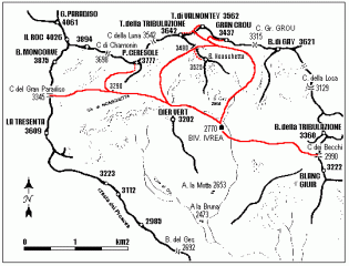 mappa itinerario