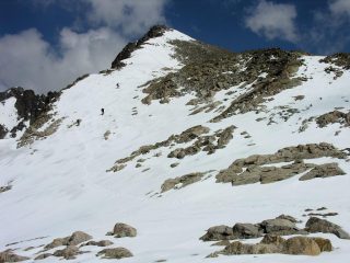 il tratto finale della salita alla Cima Ghiliè (29-4-2007)