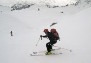 Discesa sopra il rifugio
