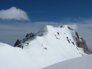 sulla cresta verso la cima