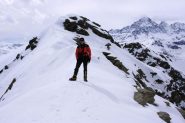 Stelvio sulla cresta tra Punta del Rasil e Ostanetta (27-3-2010)