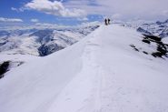 2 scialpinisti appena arrivati in vetta alla Punta del Rasil (27-3-2010)