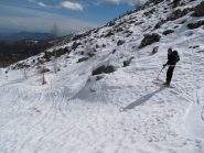Scendendo nel vallone del Ricciavrè a q. 1500 ca.