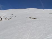 Pendio-dorsale alto verso il Passo Borel