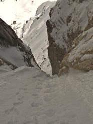 l'uscita dal masso incastrato