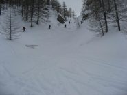 in discesa verso Bardonecchia, la neve e' cambiata...